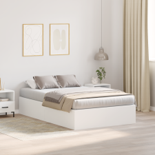 vidaXL Tároló Ágykeret Fehér 120x200 cm ágy és ágykellék