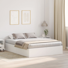 vidaXL Tároló Ágykeret Fehér 140x190 cm ágy és ágykellék