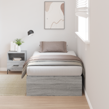 vidaXL Tároló Ágykeret Szürke Sonoma 80x200 cm ágy és ágykellék