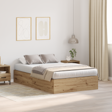 vidaXL Tárolóágykeret Artisan Tölgy 120x200 cm ágy és ágykellék