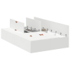 vidaXL Tárolóágykeret Fehér 120x190 cm (3335421)
