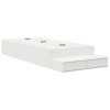 vidaXL Tárolóágykeret Fehér 80x200 cm