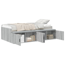 vidaXL Tárolóágykeret Szürke Sonoma 75x190 cm (3335218) ágy és ágykellék