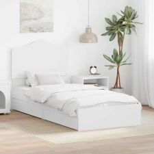 vidaXL Tárolós Ágy fiókkal fejtámlával Fehér 70 x 190 cm Faanyag ágy és ágykellék
