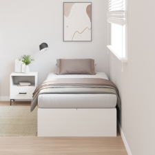 vidaXL Tárolós Ágykeret Fehér 90x190 cm ágy és ágykellék