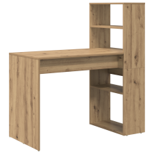 vidaXL tárolós íróasztal Művészi tölgy 113x54x120 cm Mérnöki fa (869281) íróasztal
