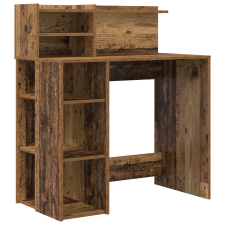vidaXL Tárolós Íróasztal Régi Fa 90x48x101.5 cm Mérnöki fa (869528) íróasztal