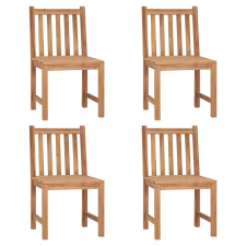 vidaXL Teak Kerti Szék Szett - 4 db + Párna kerti bútor