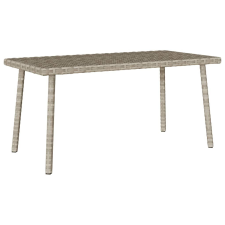 vidaXL téglalap polyrattan kerti dohányzóasztal 80x40x37cm kerti bútor