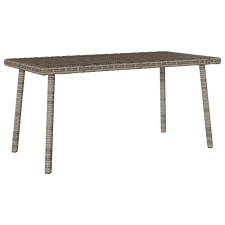 vidaXL téglalap szürke polyrattan kerti dohányzóasztal 80x40x37cm kerti bútor