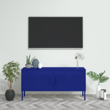vidaXL Tengerészkék acél TV-szekrény 105 x 35 x 50 cm bútor