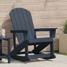 vidaXL Tengerészkék Adirondack hintaszék 73.5x92x90 cm HDPE kerti bútor