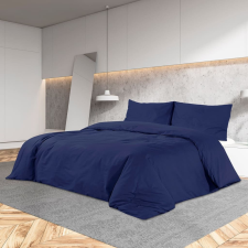 vidaXL tengerészkék pamut ágyneműhuzat-garnitúra 200 x 200 cm lakástextília