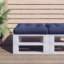 vidaXL tengerészkék szövet raklappárna 60 x 61,5 x 10 cm lakástextília