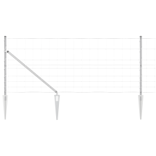 vidaXL térdfence 1x25 m horganyzott acél (3351421) építőanyag