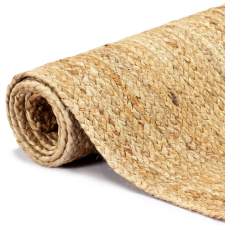 vidaXL természetes színű kézzel font jutaszőnyeg 120 x 180 cm (133729) lakástextília
