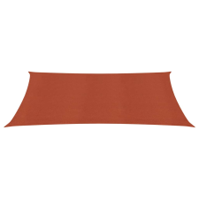 vidaXL terrakotta négyszögletű HDPE napvitorla 160 g/m² 3,5x5 m kerti bútor