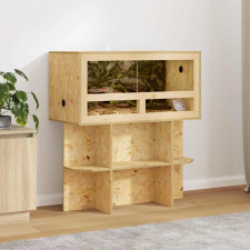 vidaXL Terrárium alap polcokkal Barna 80 x 40 x 50 cm OSB terrárium, vivárium
