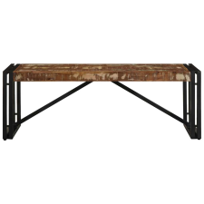 vidaXL többszínű tömör újrahasznosított fa dohányzóasztal 100x50x35 cm (4016674) bútor