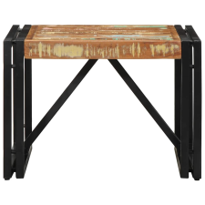 vidaXL többszínű tömör újrahasznosított fa dohányzóasztal 50x50x35 cm (4016680) bútor