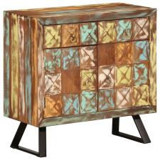 vidaXL többszínű tömör újrahasznosított fa fiókos szekrény 70x35x70 cm bútor