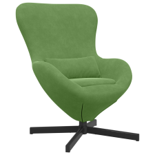 vidaXL Tojásfotel Világos Zöld Kárpit (42002759) bútor