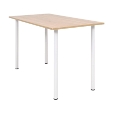 vidaXL tölgyfa/fehér színű faforgácslap étkezőasztal 120 x 60 x 73 cm bútor
