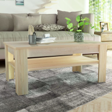vidaXL tölgyfa színű faforgácslap dohányzóasztal 110 x 65 48 cm bútor