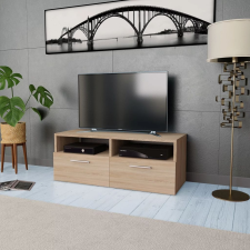 vidaXL tölgyfa színű faforgácslap TV szekrény 95 x 35 36 cm bútor