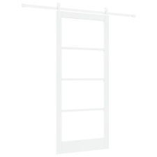 vidaXL Tolóajtó Készlet Tartozékokkal Fehér 93x211 cm Tömör Fenyő (3332430) nyílászáró