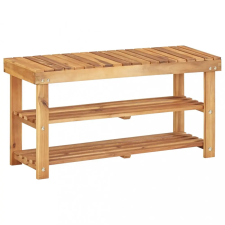 vidaXL tömör akácfa cipőtartó 90 x 32 x 46 cm bútor