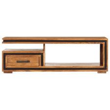 vidaXL tömör akácfa dohányzóasztal 100 x 45 x 33 cm (247493) bútor