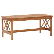 vidaXL tömör akácfa dohányzóasztal 102 x 50 x 43 cm bútor