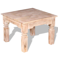 vidaXL Tömör akácfa dohányzóasztal 60x60x45 cm bútor