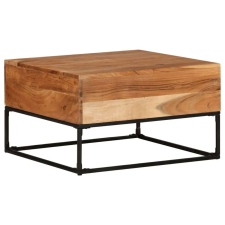 vidaXL tömör akácfa dohányzóasztal 68 x 68 x 41 cm bútor