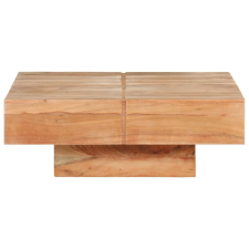 vidaXL tömör akácfa dohányzóasztal 80 x 80 x 28 cm (323593) bútor
