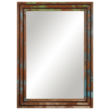 vidaXL tömör akácfa és üveg fürdőszobatükör 50 x 70 cm (377593) fürdőszoba bútor