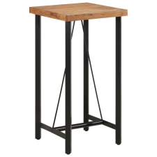 vidaXL Tömör akácfa és vas bárasztal 55 x 55 x 107 cm bútor