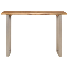 vidaXL tömör akácfa étkezőasztal 110 x 50 x 76 cm (350293) bútor