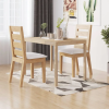 vidaXL Tömör akácfa étkezőasztal 110 x 70 x 75 cm