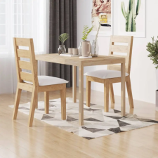vidaXL Tömör akácfa étkezőasztal 110 x 70 x 75 cm bútor