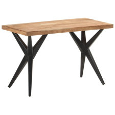 vidaXL tömör akácfa étkezőasztal 120 x 60 x 76 cm bútor