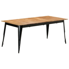 vidaXL tömör akácfa étkezőasztal 180 x 90 x 76 cm bútor