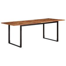 vidaXL tömör akácfa étkezőasztal 200 x 100 x 75 cm bútor