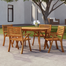 vidaXL tömör akácfa kerti asztal 150 x 90 x 75 cm kerti bútor