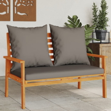 vidaXL tömör akácfa kerti kanapé párnával 120 cm kerti bútor