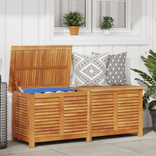 vidaXL tömör akácfa kerti tárolóláda zsaluval 150 x 50 x 56 cm kerti tárolás