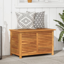 vidaXL tömör akácfa kerti tárolóláda zsaluval 90 x 50 x 56 cm kerti tárolás