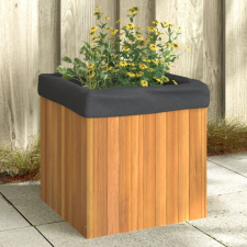 vidaXL tömör akácfa kerti virágtartó 45 x 45 x 45 cm kerti tárolás