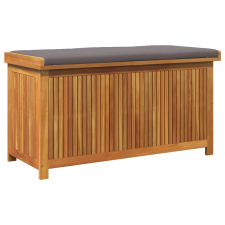 vidaXL tömör akácfa kültéri párnatartó láda 113x50x60,5 cm (4106479) kerti tárolás